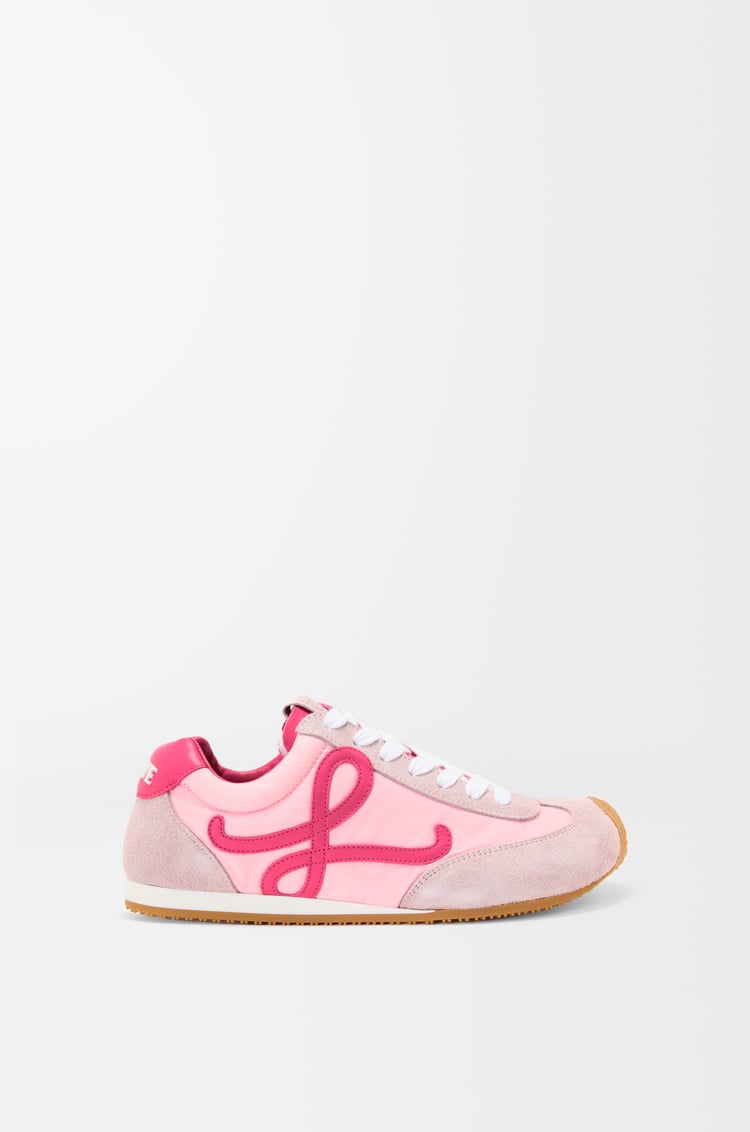 LOEWE Ballet Runner 2.0 in nylon and calfskin Baby Pink/Fuxia/Old Pink