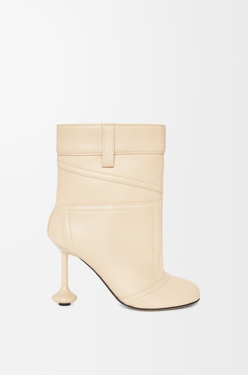 LOEWE Toy ankle bootie in nappa lambskin Oat Milk plp_rd