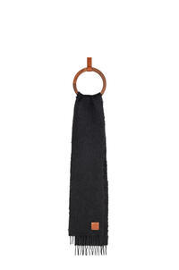 LOEWE Scarf in wool and cashmere Black
