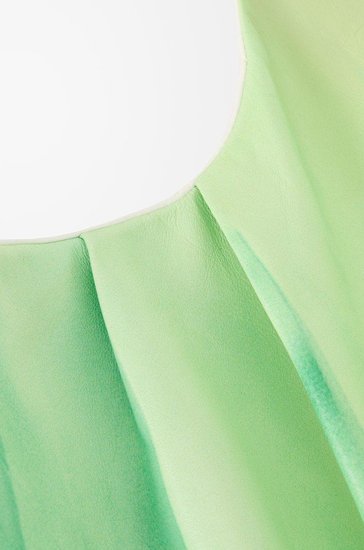 LOEWE 納帕小羊皮洋裝 綠色