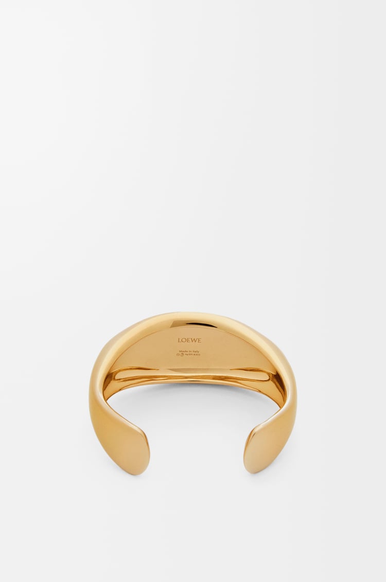LOEWE Brazalete tipo sello en plata de ley Dorado