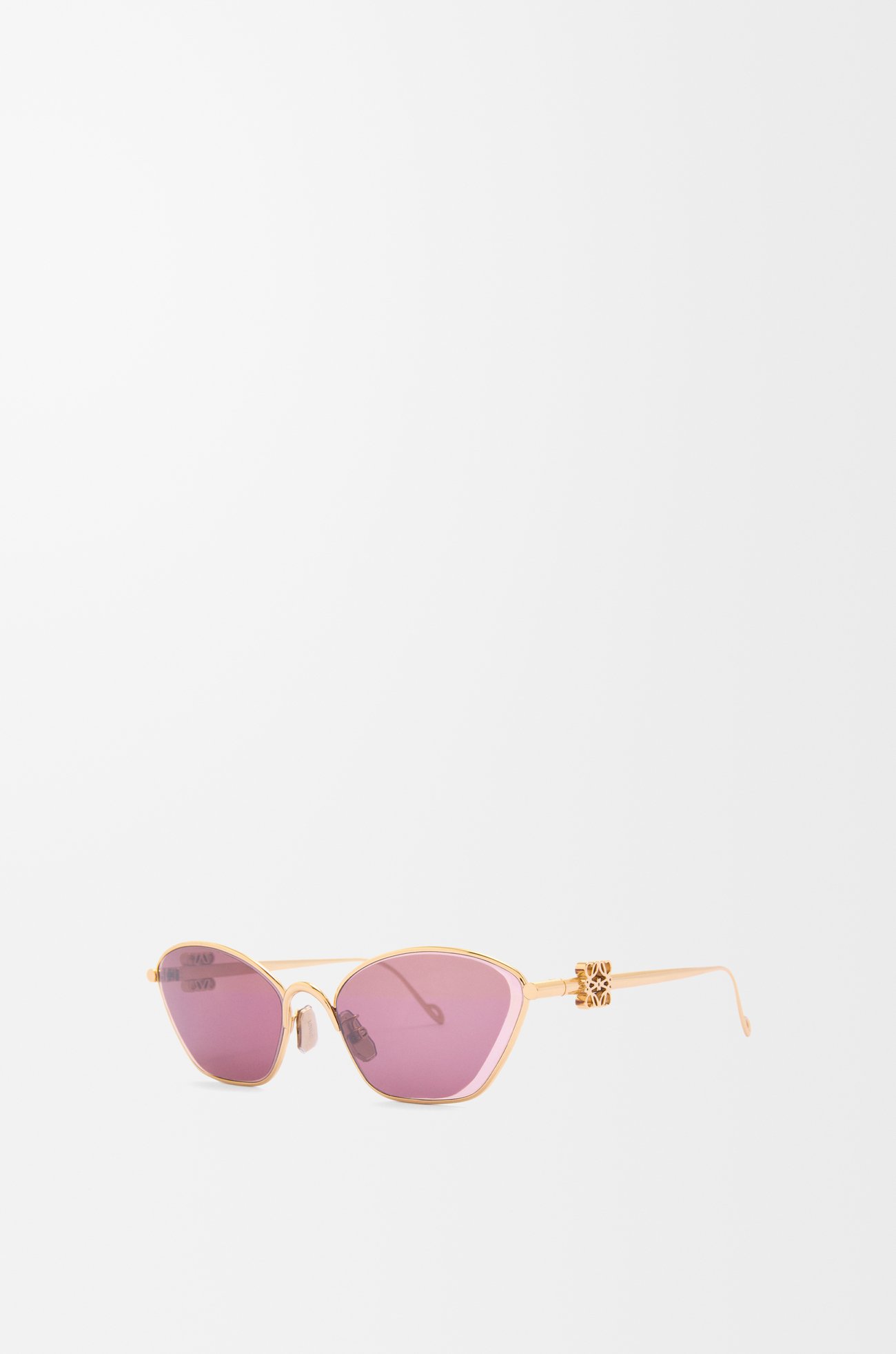 LOEWE Anagram hexagonal sunglasses Burgundy