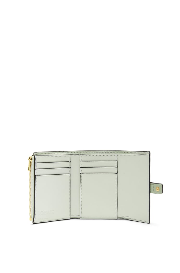 LOEWE Small vertical wallet in soft grained calfskin 春玉綠/黏土綠