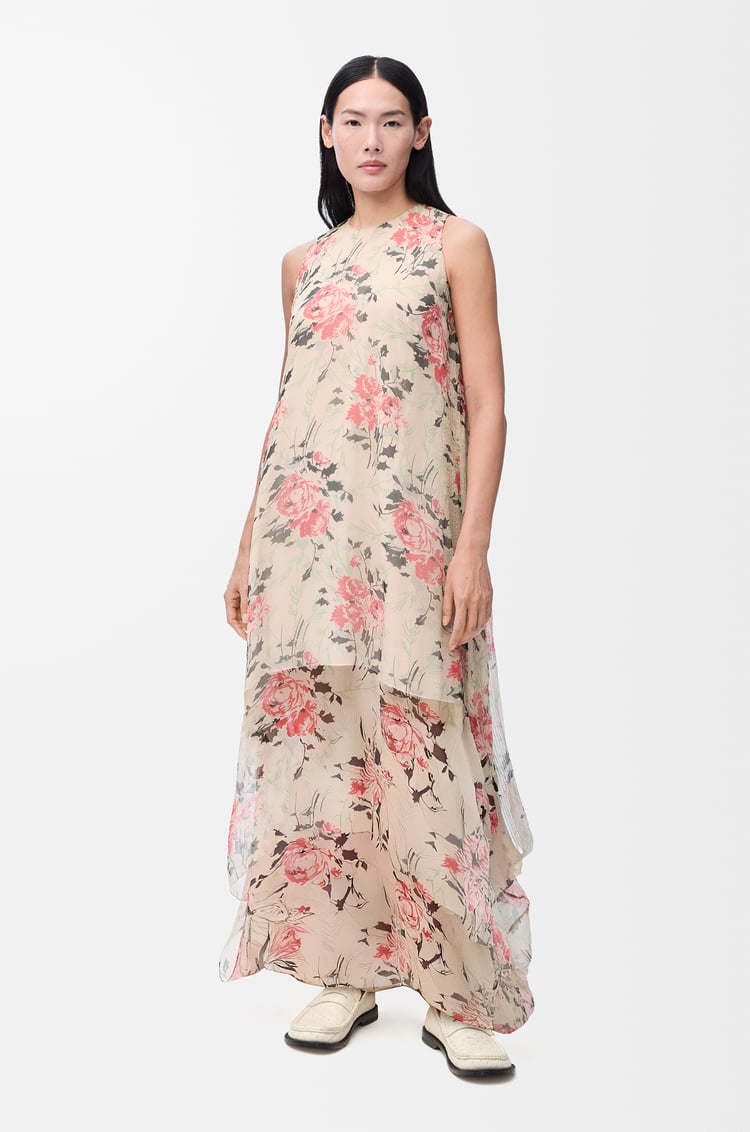 LOEWE Vestido en seda Multicolor