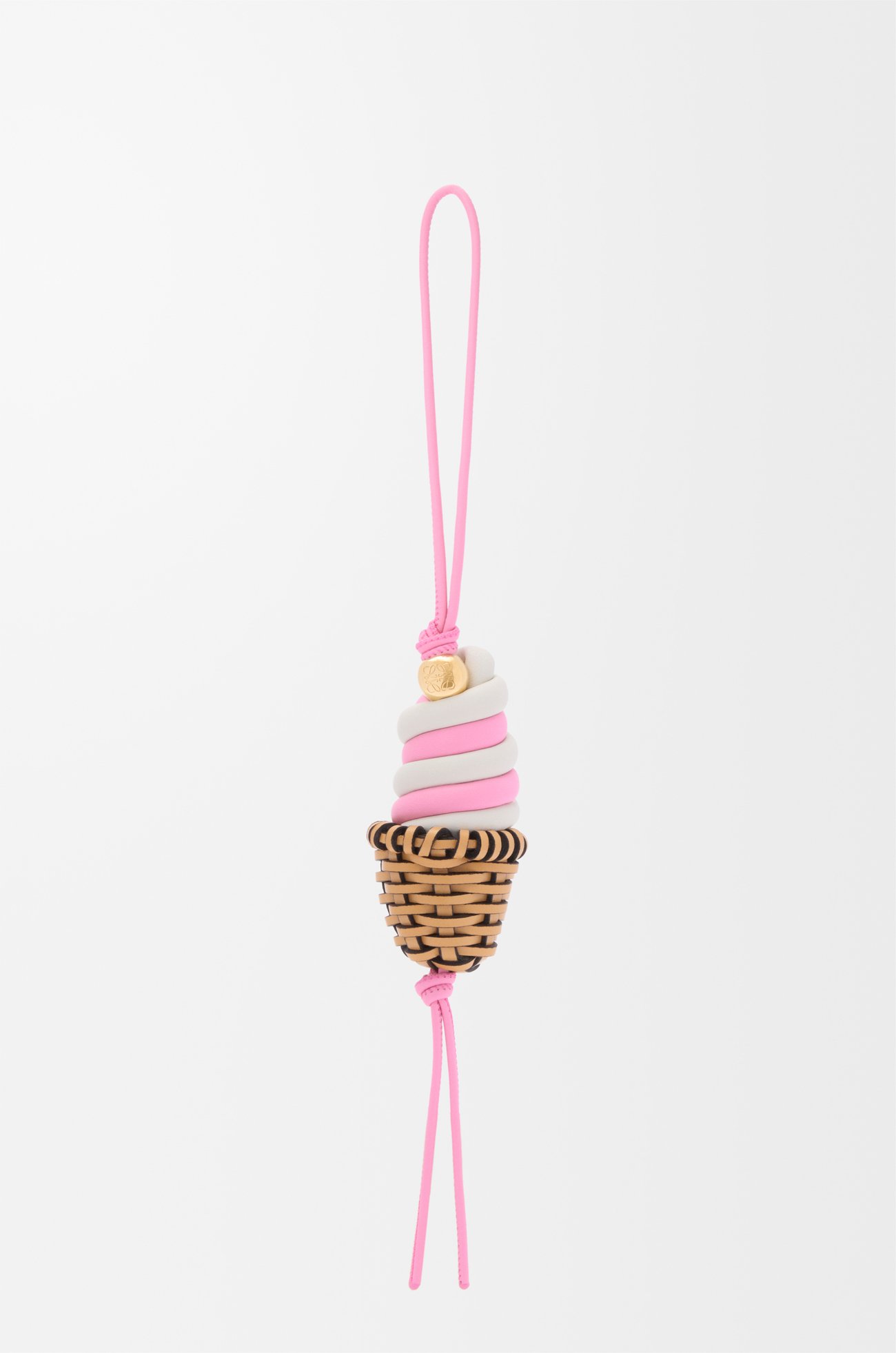 LOEWE アイスクリーム チャーム（クラシックカーフ） ピンク