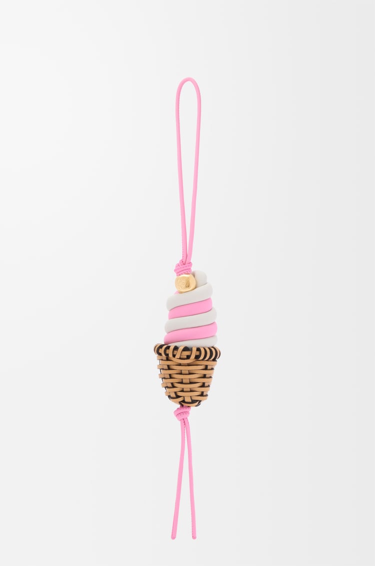 LOEWE Charm Ice Cream en piel de ternera clásica Rosa