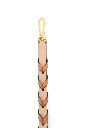 LOEWE Braided thin strap in classic calfskin Nude/Warm Desert plp_rd