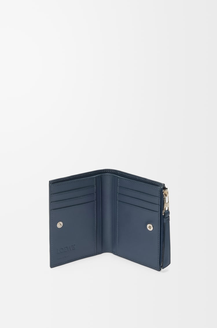LOEWE パズル スリム コンパクト ウォレット（クラシックカーフ） インディゴダイ