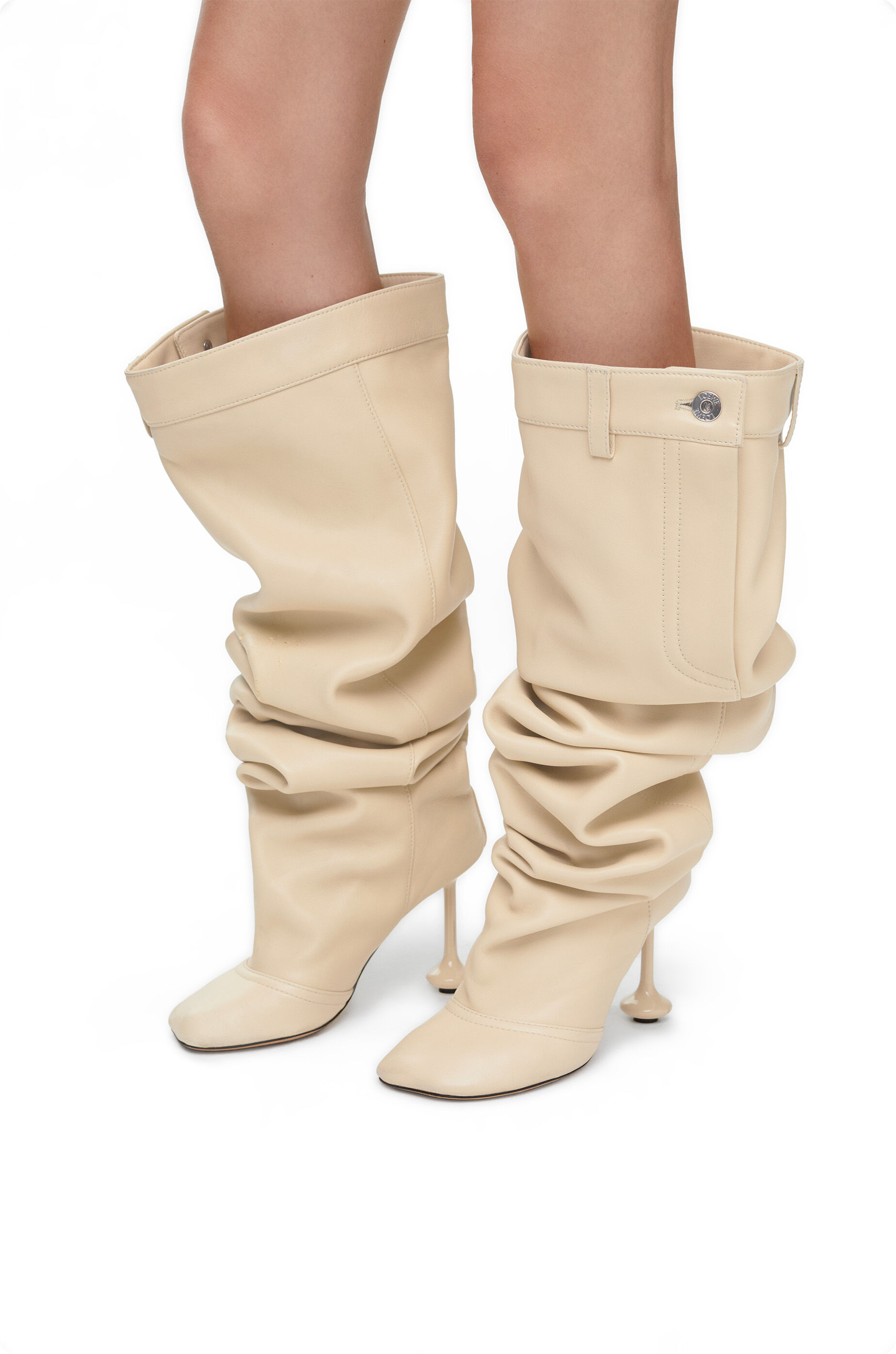 Bottes cuissardes Toy en cuir d agneau nappa