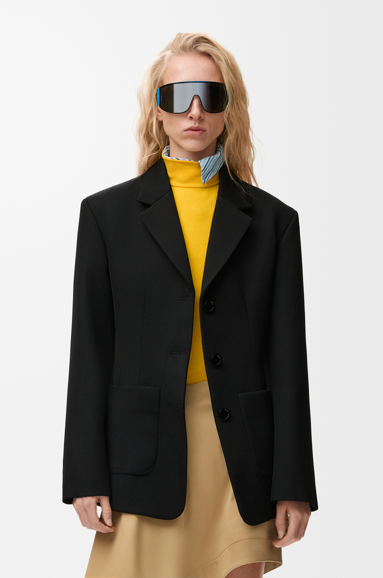 LOEWE Chaqueta en lana Negro