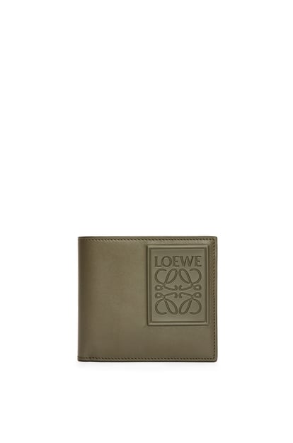 LOEWE Bifold wallet in satin calfskin 卡其綠 plp_rd
