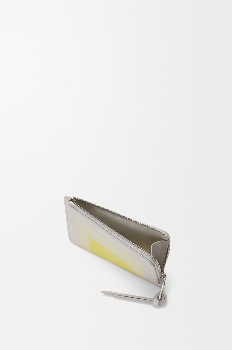 LOEWE コインカードホルダー（ナパカーフ） ペールグレー/ライトシトリン