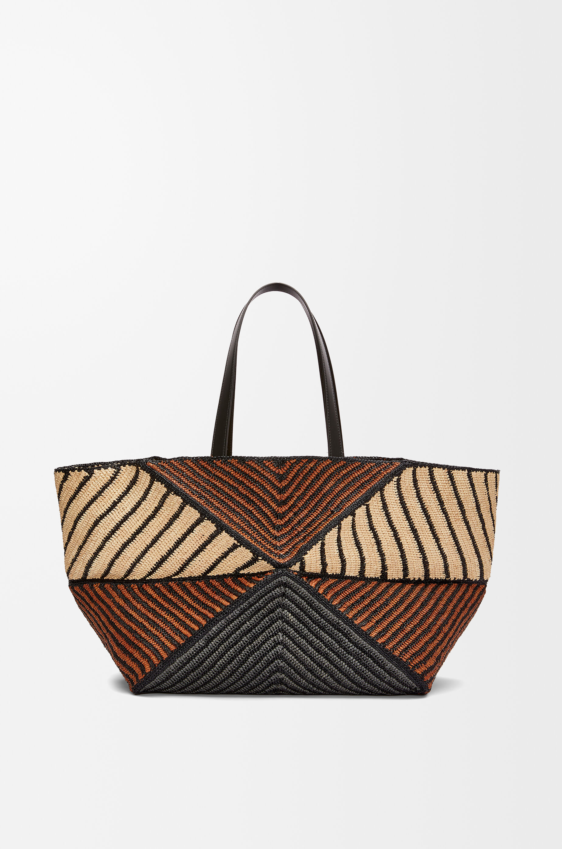 パズルフォルド トート XXL(ラフィア) ブラウン - LOEWE パズルフォルド トート XXL(ラフィア) ブラウン - LOEWE