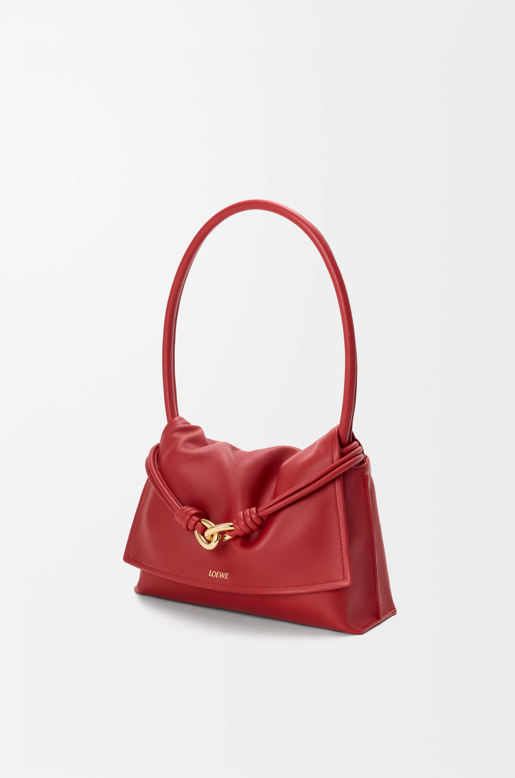LOEWE Small Flamenco Flap bag in nappa calfskin Carmine Red