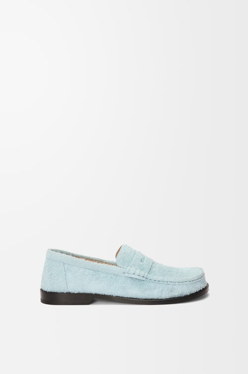 LOEWE Campo loafer in brushed suede Baby Blue plp_rd