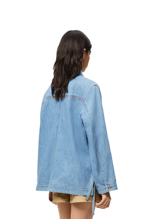 LOEWE Workwear jacket in denim Light Blue plp_rd