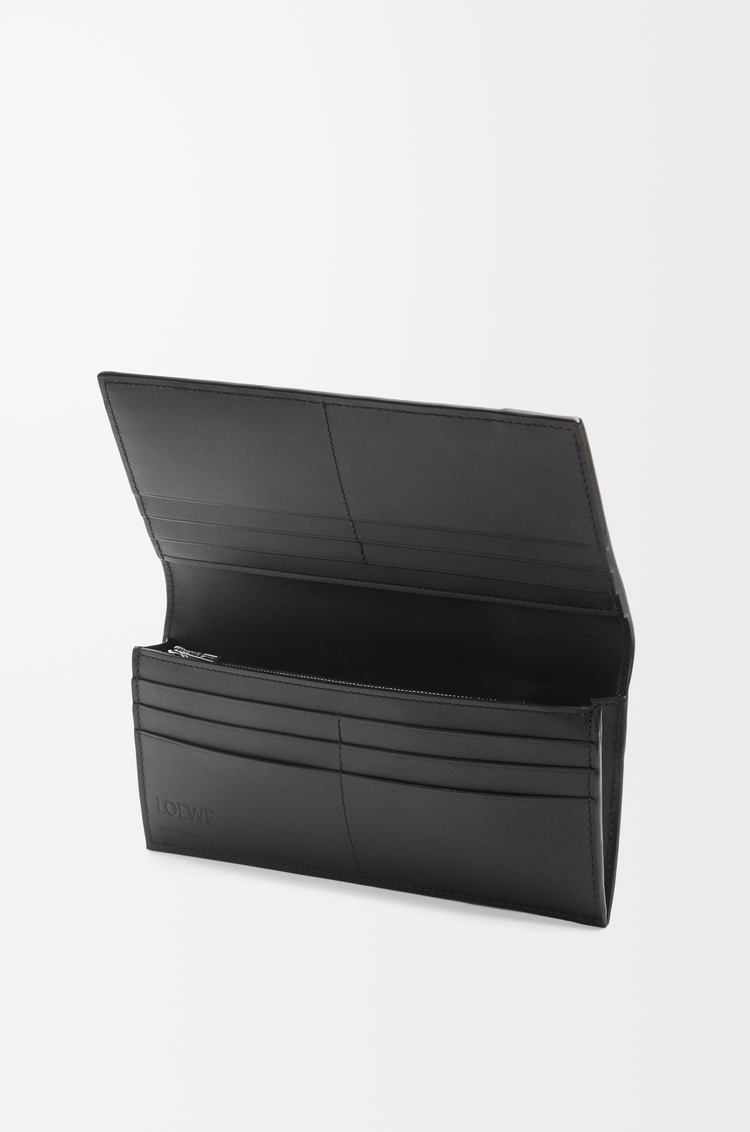 LOEWE Puzzle long horizontal wallet in classic calfskin Black