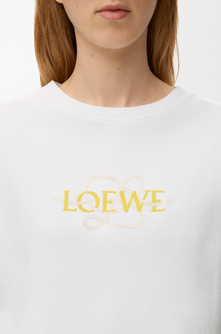 LOEWE Regular fit T-shirt in cotton blend White