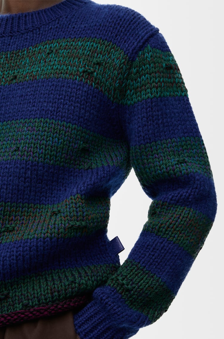 LOEWE Jersey en lana Azul/Verde