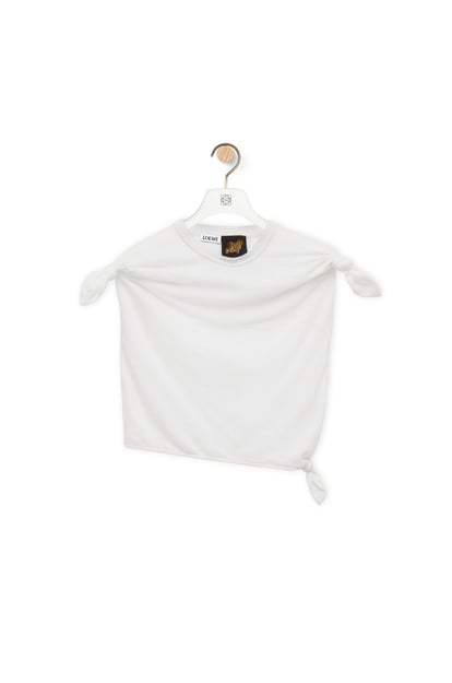 LOEWE Knot top in cotton blend 白色 plp_rd