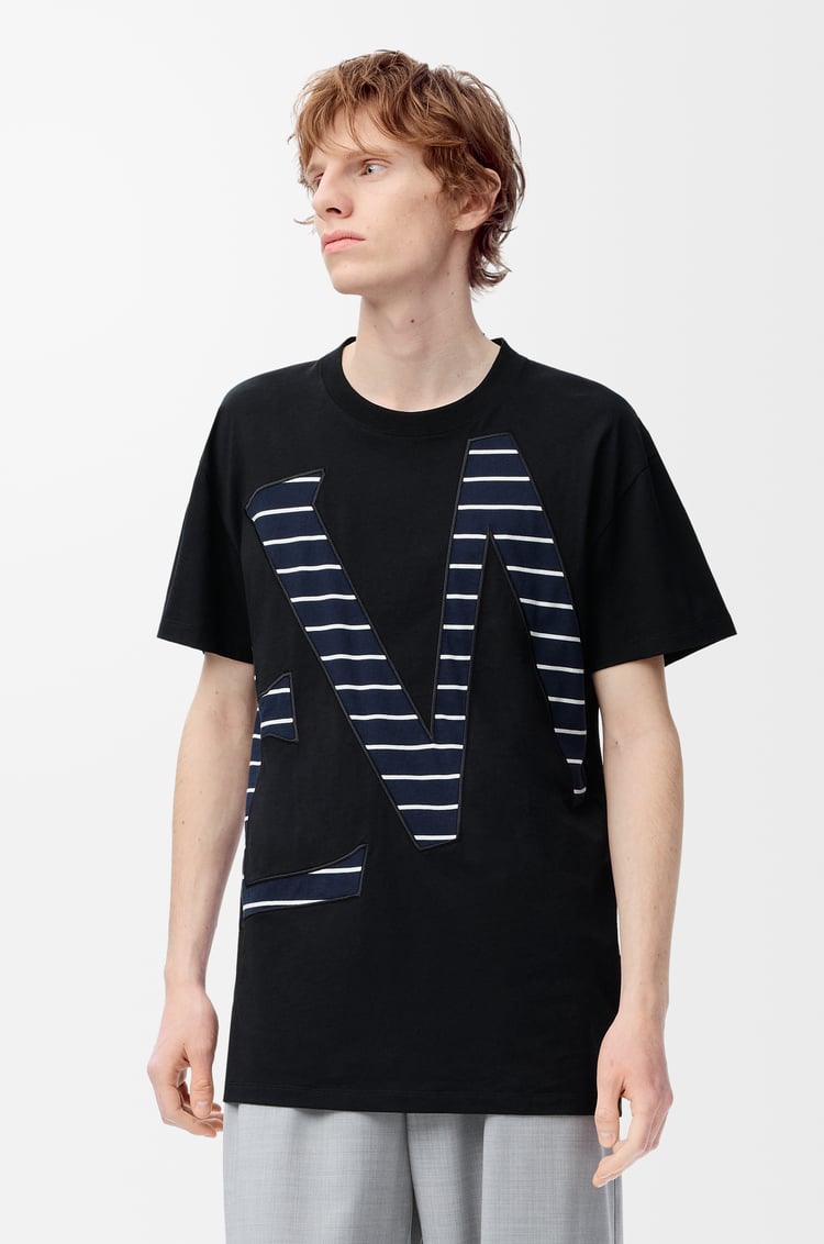 LOEWE Camiseta de corte holgado en algodón Negro