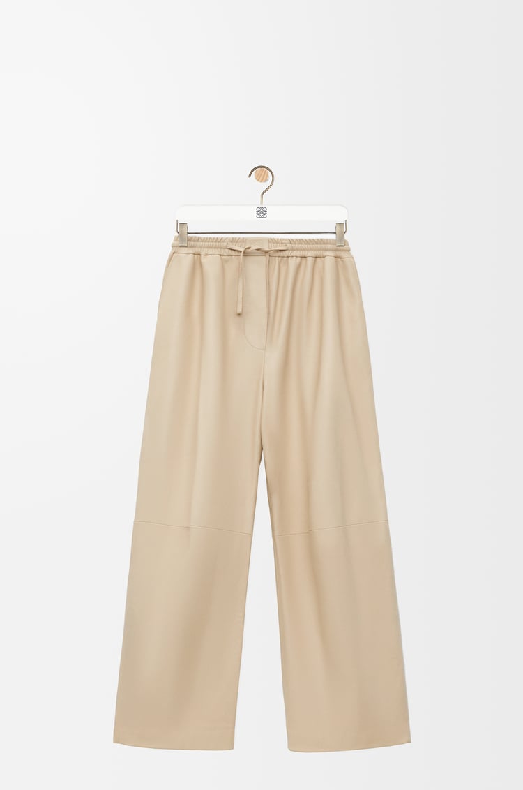 LOEWE Barrel trousers in nappa lambskin Beige