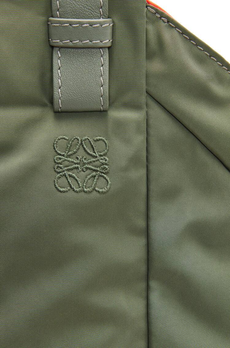 LOEWE Hammock Tote reversible bag in nylon Vintage Khaki
