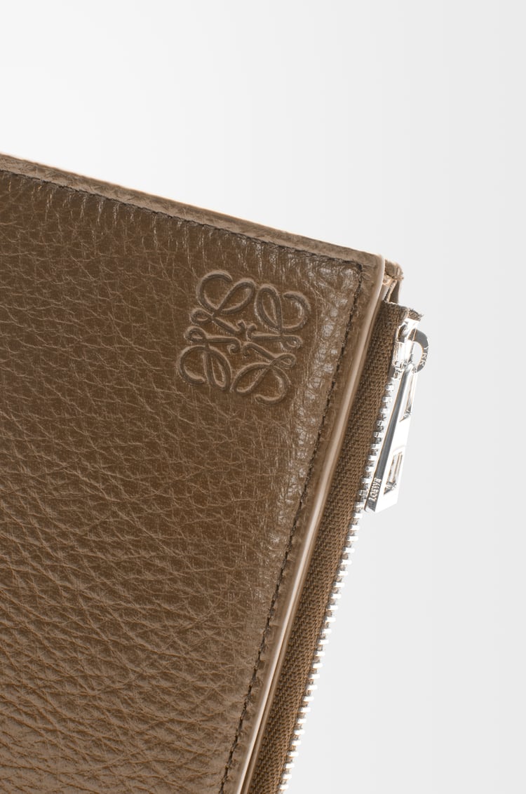 LOEWE Portefeuille compact fin en cuir de cerf Toundra