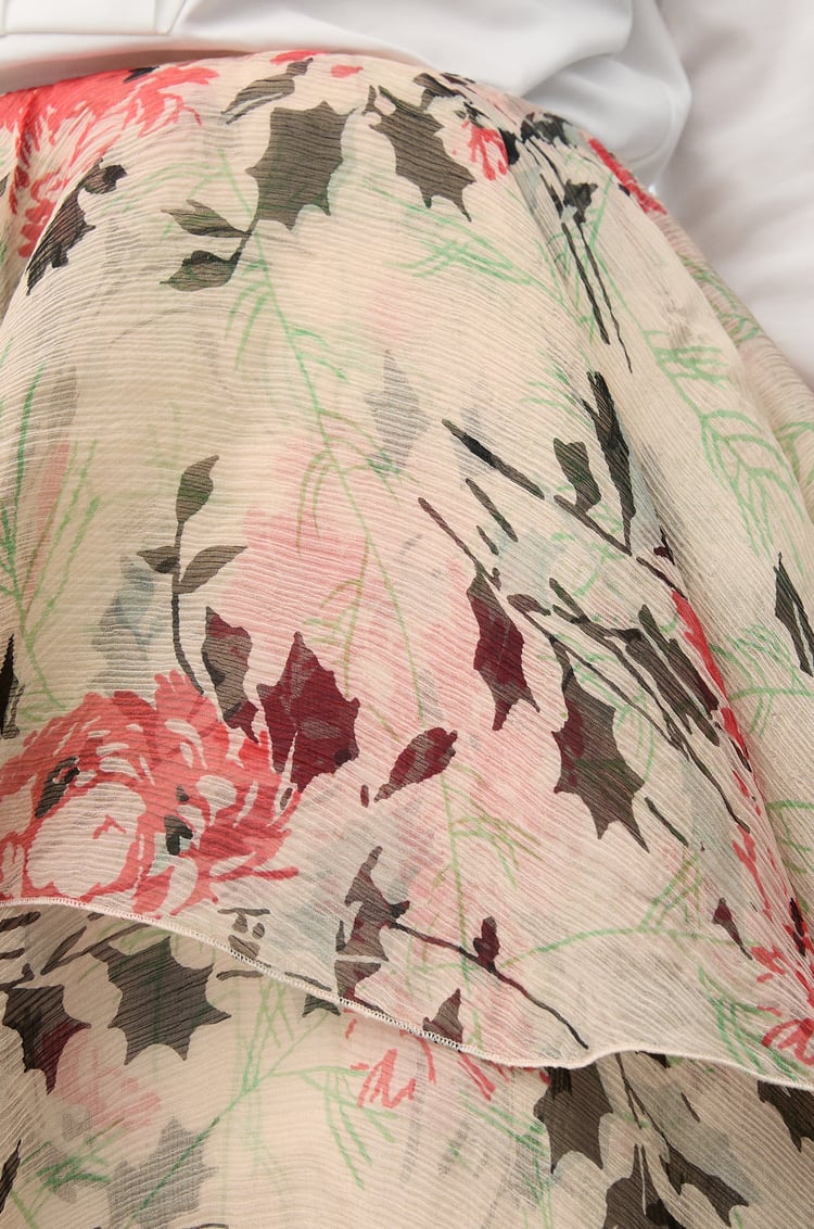 LOEWE Skirt in silk Multicolor