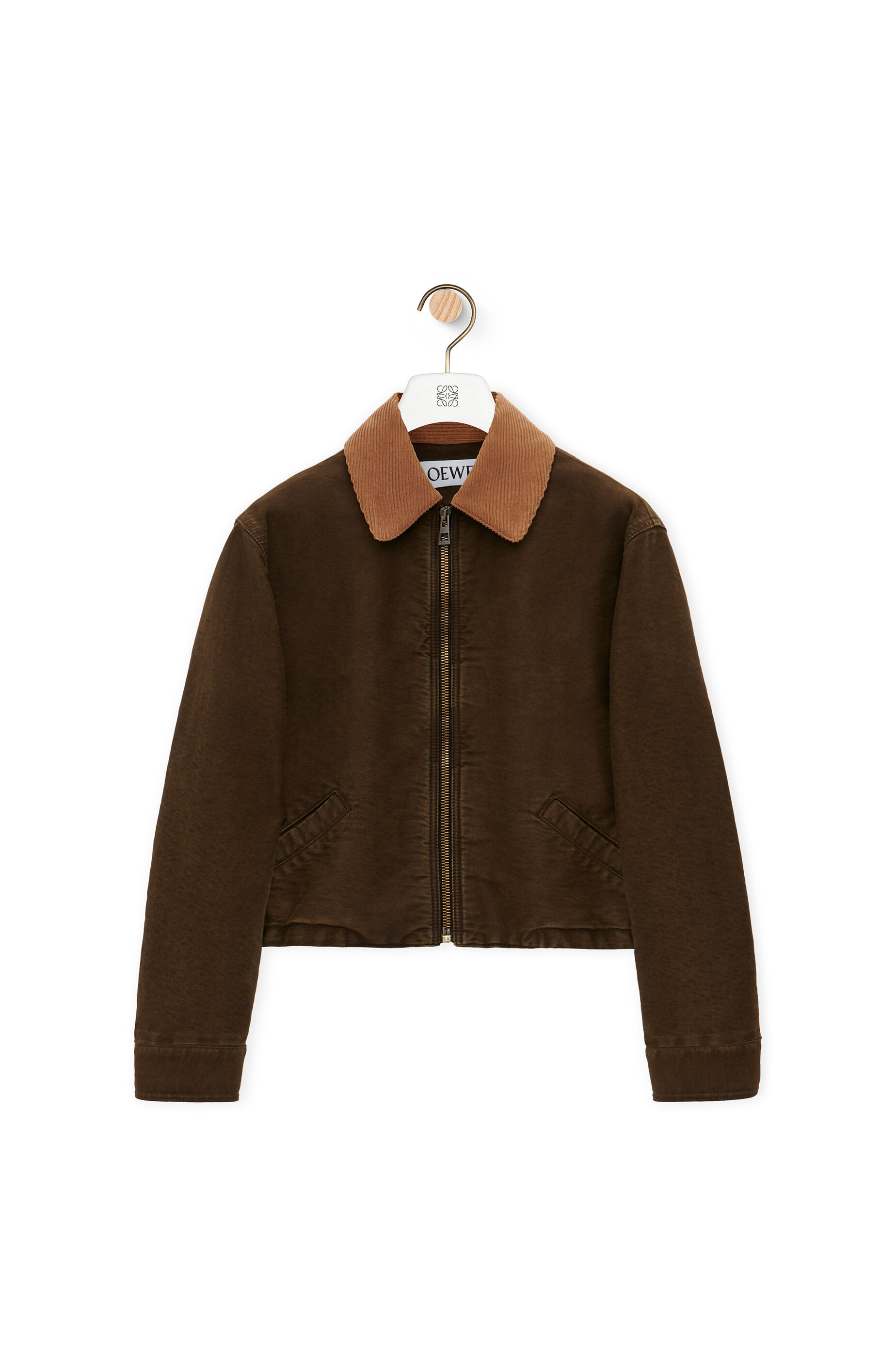 Jacket in cotton Oat - LOEWE