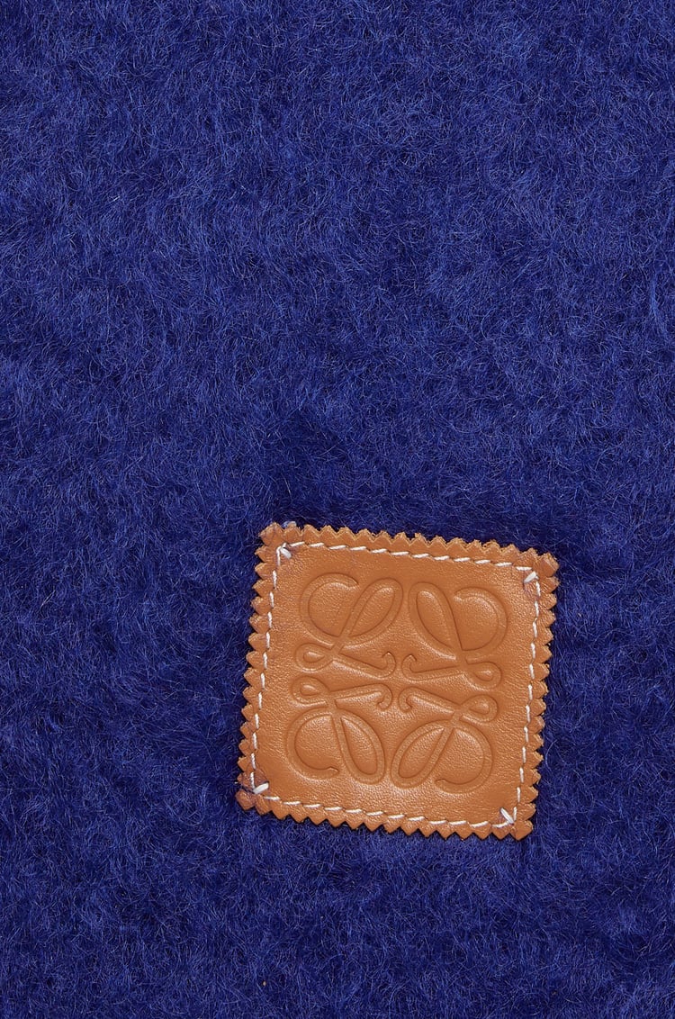 LOEWE Scarf in mohair and wool Midnight Blue
