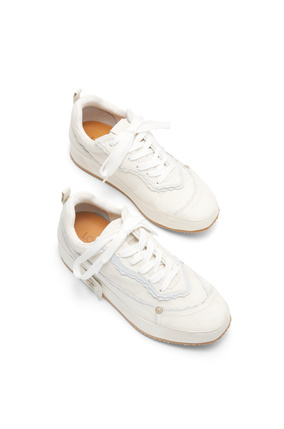 LOEWE Deconstructed sneaker in calfskin White