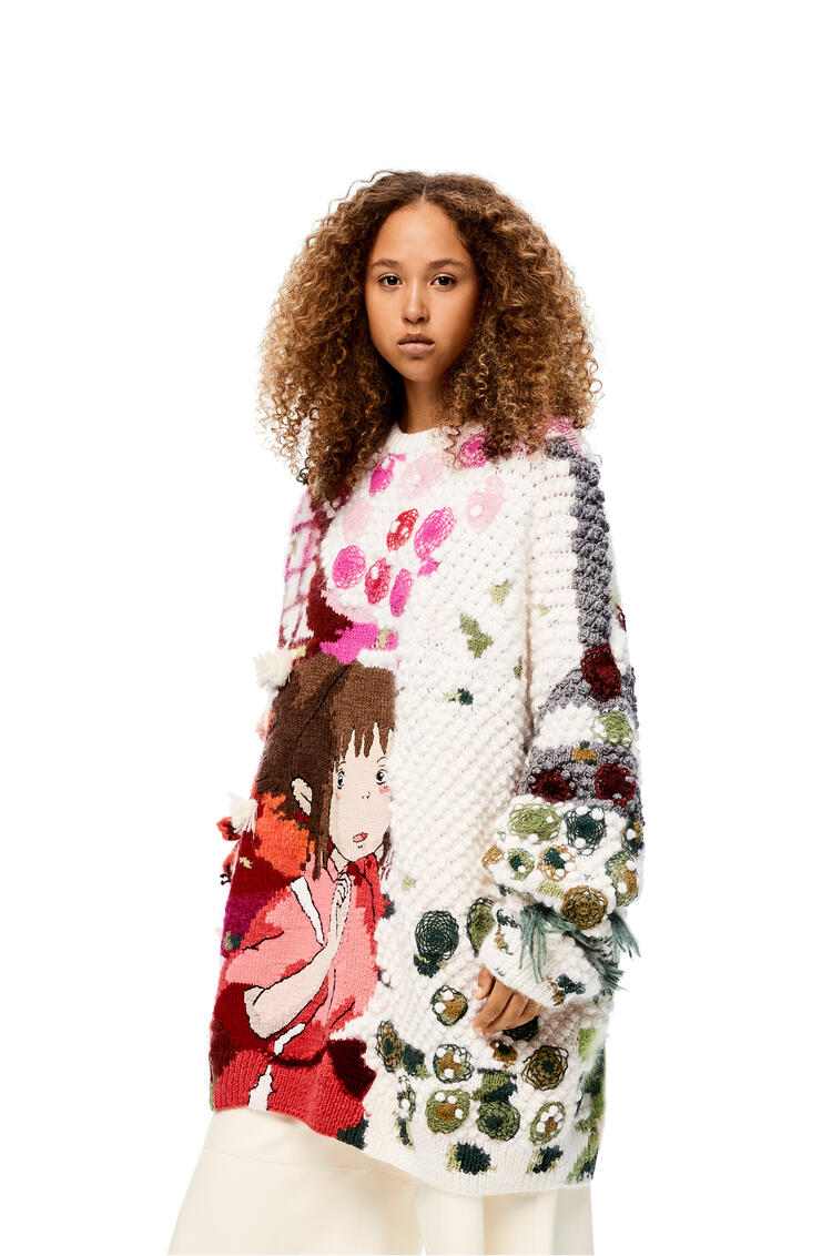 LOEWE Chihiro embroidered sweater in wool Multicolor pdp_rd