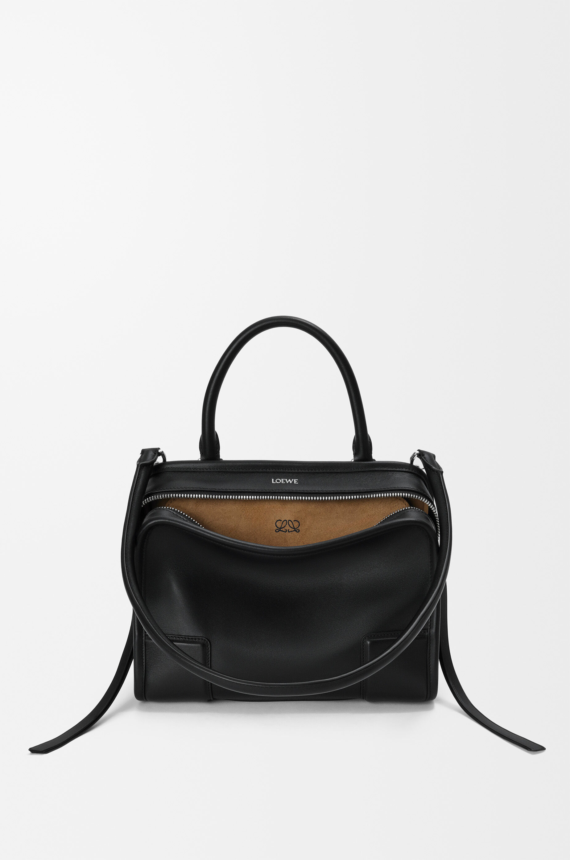Small Amazona 180 bag in soft calfskin Black - LOEWE USA Official