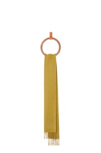 LOEWE Scarf in wool and cashmere Yellow/Camel