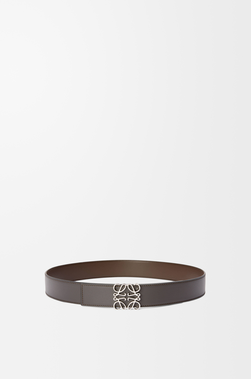 LOEWE リバーシブル アナグラム ベルト（スムースカーフ） ダークグレー/ダークシガー/パラジウム plp_rd