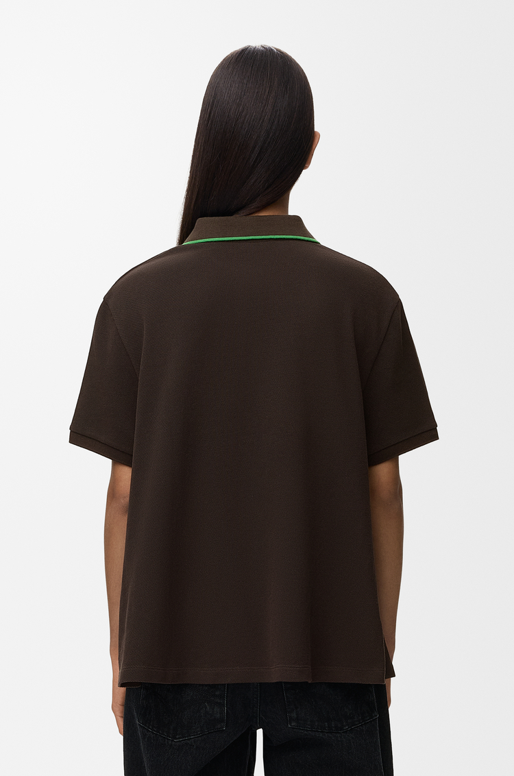 LOEWE Polo en coton Marron
