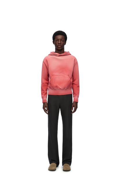 LOEWE Slim fit hoodie in cotton Washed Pink plp_rd