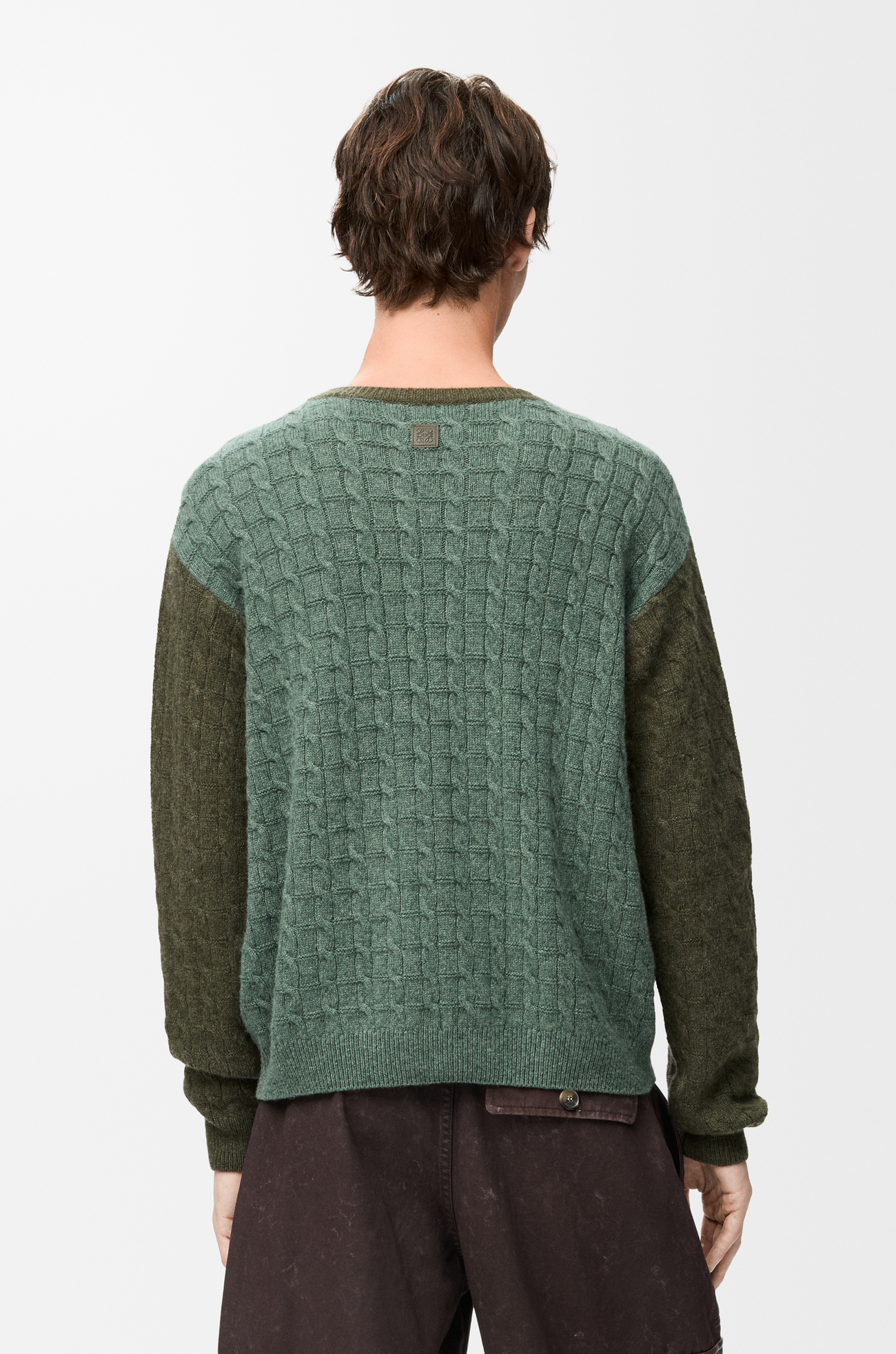 LOEWE セーター（カシミヤ） Light Green/Khaki Green