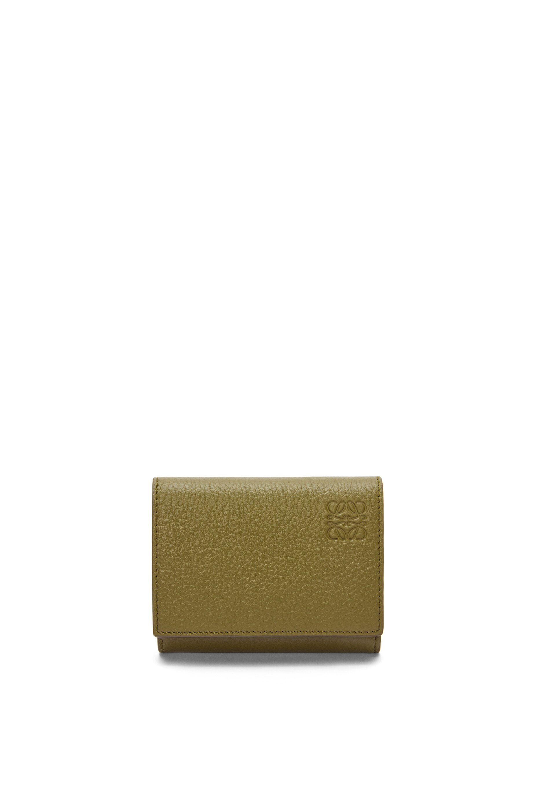 トライフォールド ウォレット（ソフトグレインカーフ） オリーブ - LOEWE