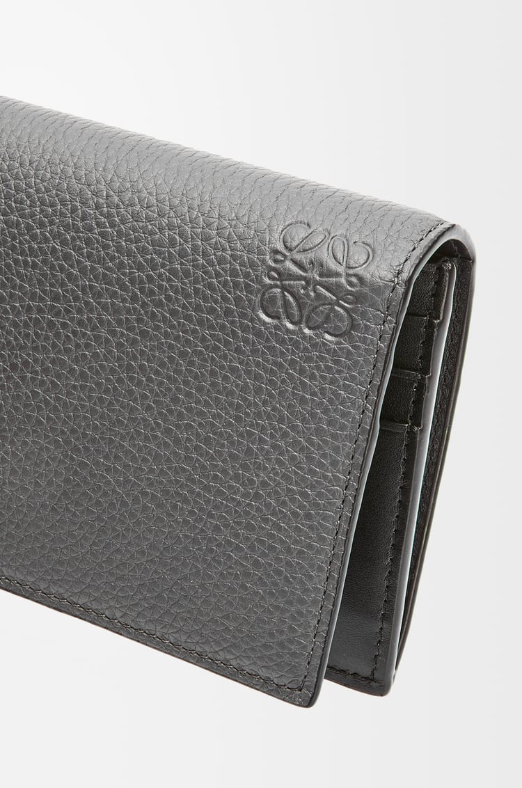 LOEWE Cartera horizontal larga en suave piel de ternera graneada Antracita