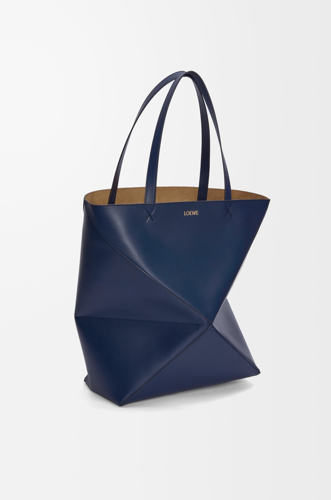 LOEWE パズルフォルド トート XL（シャイニーカーフ） アビスブルー