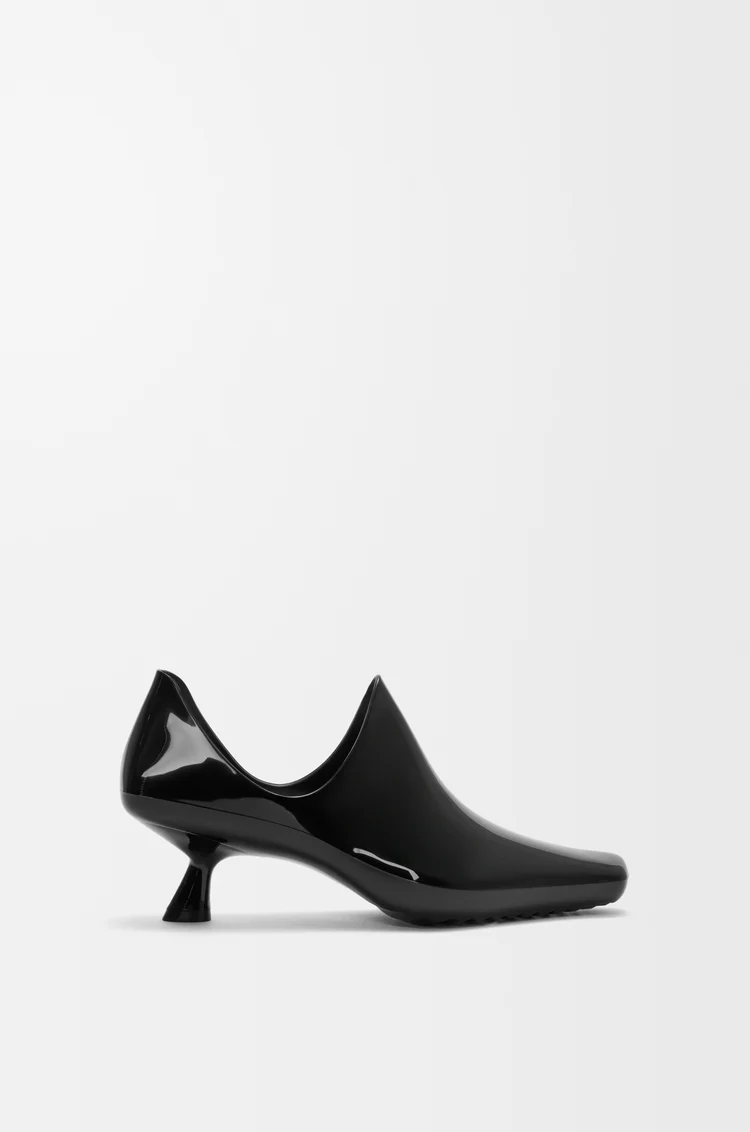 LOEWE Emily aqua bootie in PVC Black