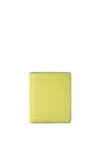 LOEWE Compact zip wallet in embossed silk calfskin Lime Yellow
