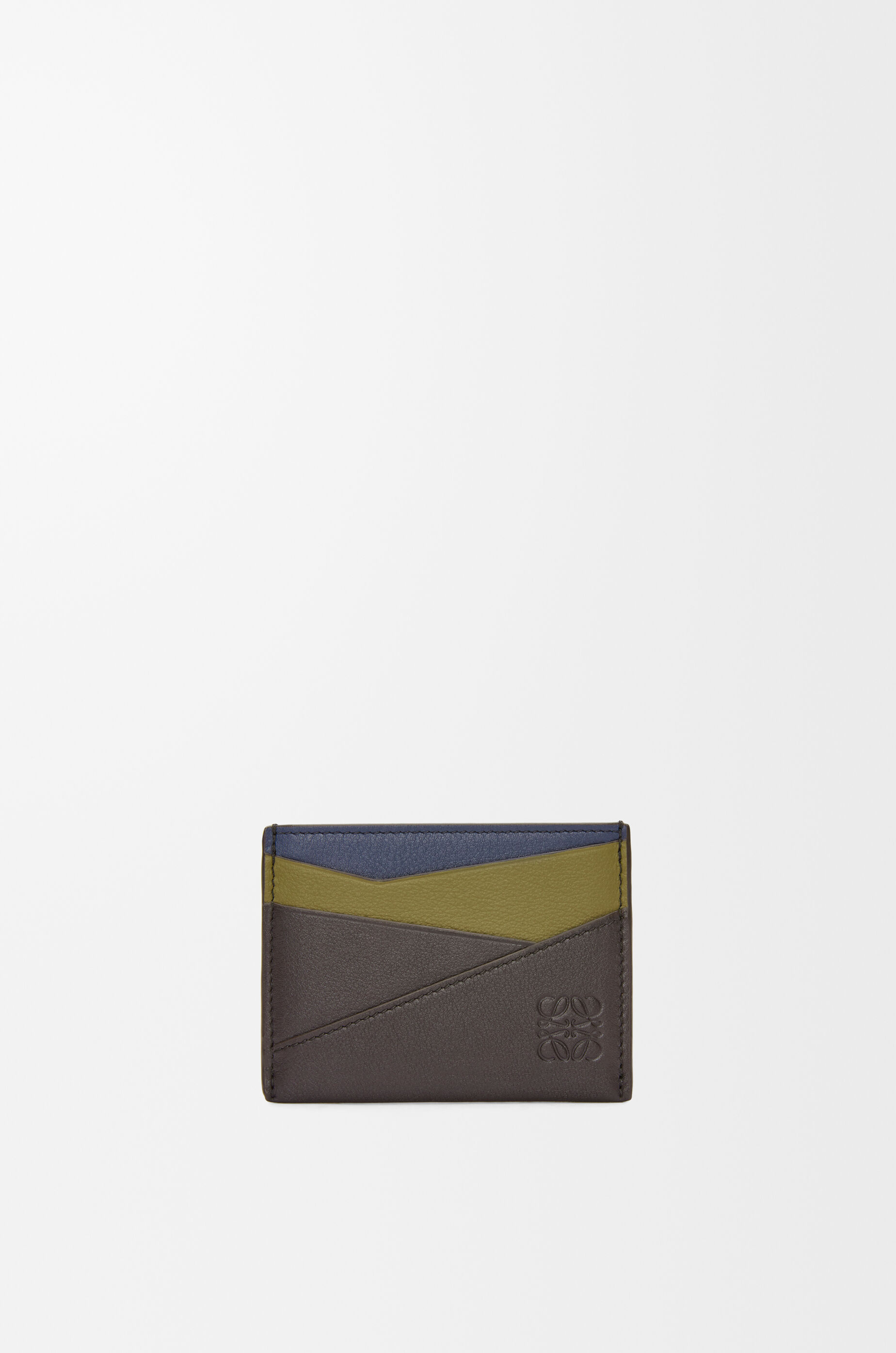 パズル プレーン カードホルダー（クラシックカーフ） グレー - LOEWE