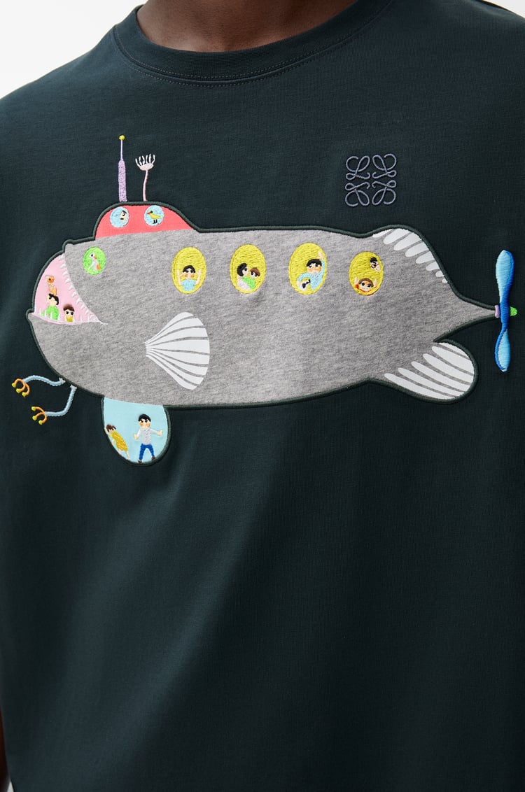 LOEWE ルーズフィット Tシャツ（コットン） ダークグリーン