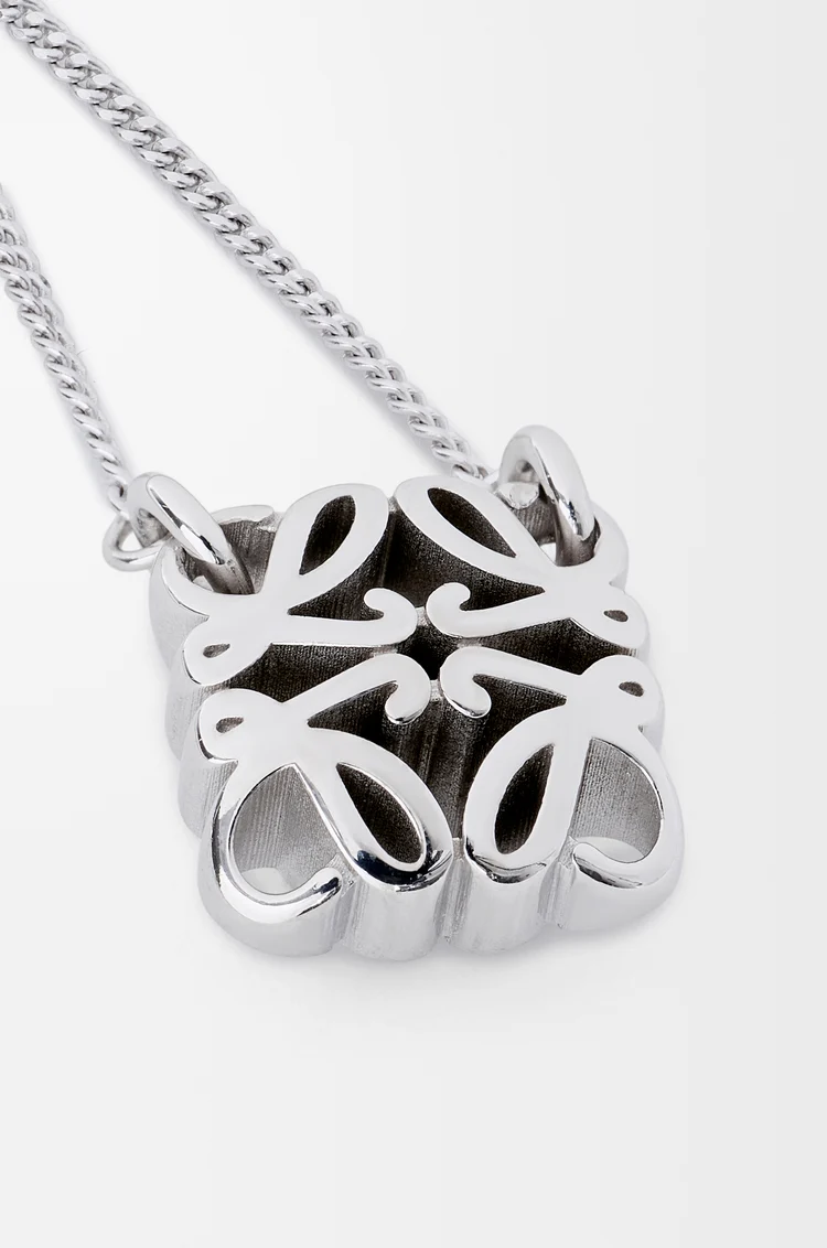 LOEWE Collar Anagram Bombé en plata de ley Plata