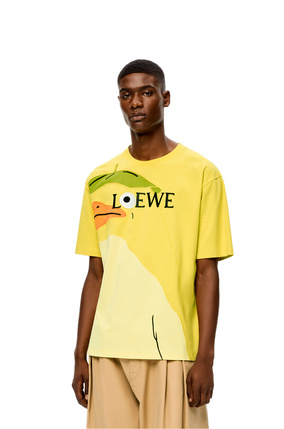 LOEWE Otori-Sama T-shirt in cotton Yellow plp_rd