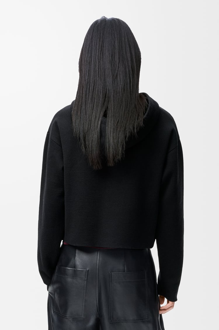 LOEWE ジップアップ フーディー（ウール） ブラック