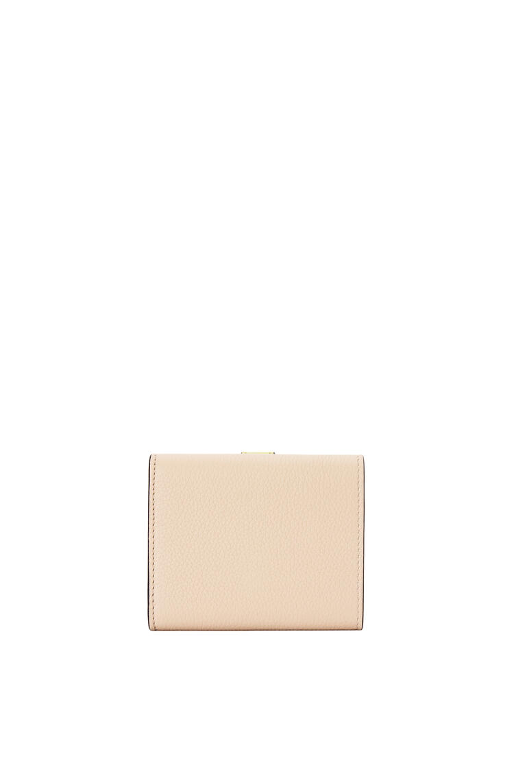 LOEWE Trifold wallet in soft grained calfskin Nude/Citronelle
